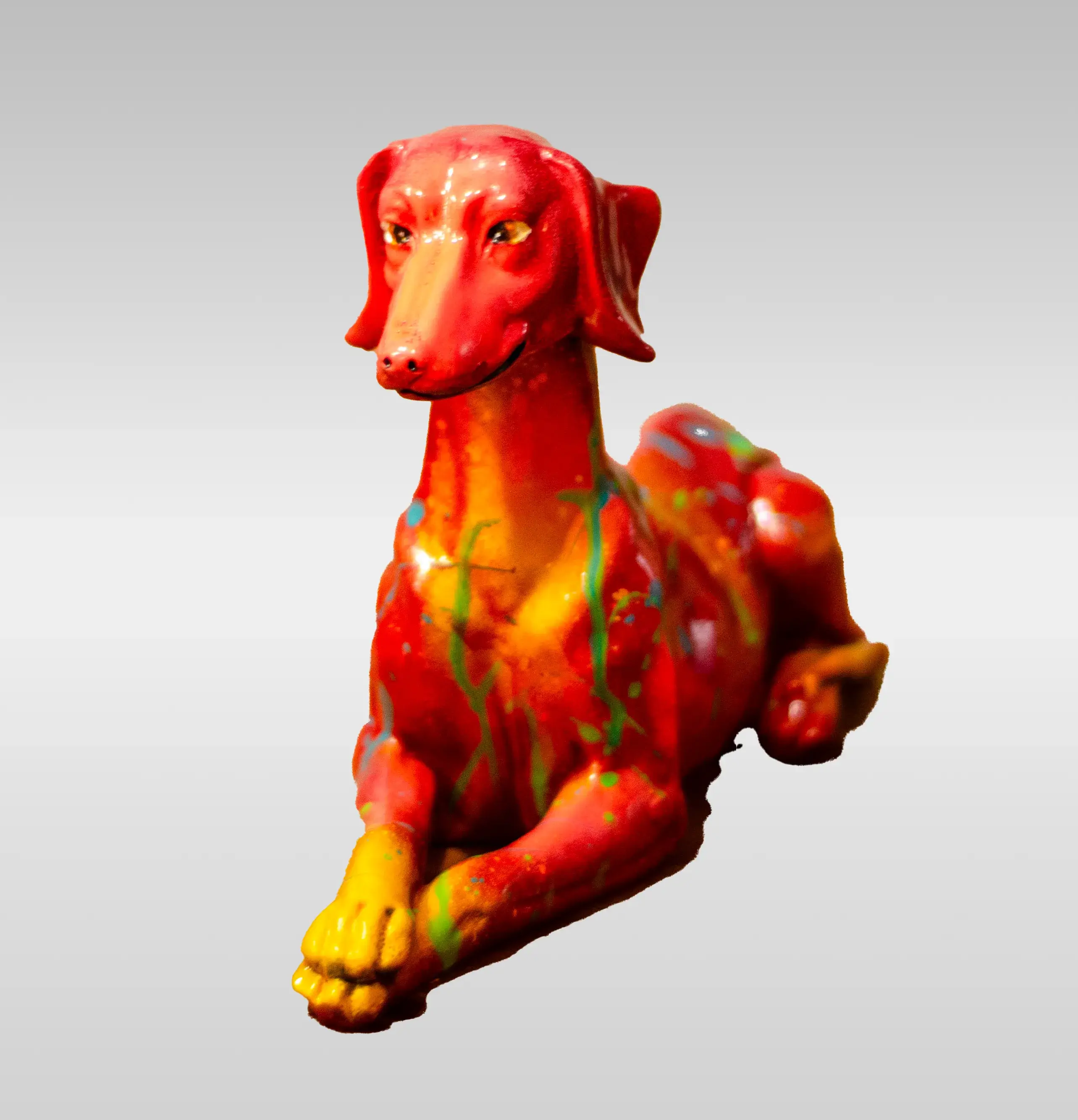 Chien en résine "Éclats de Fidélité"