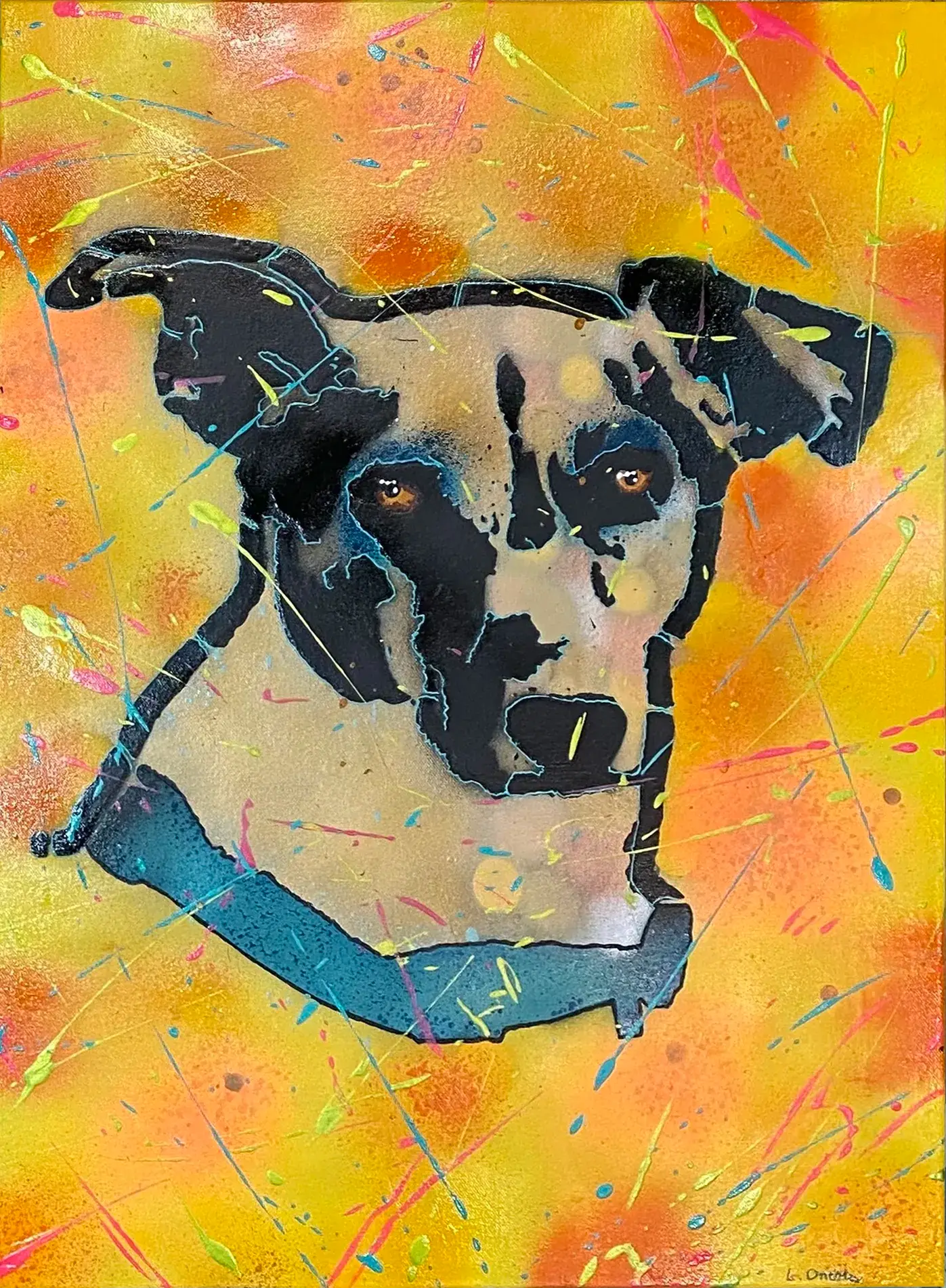 Jack russel Pop art